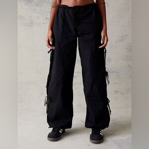 Pacsun • Black Tie Side Baggy Pants